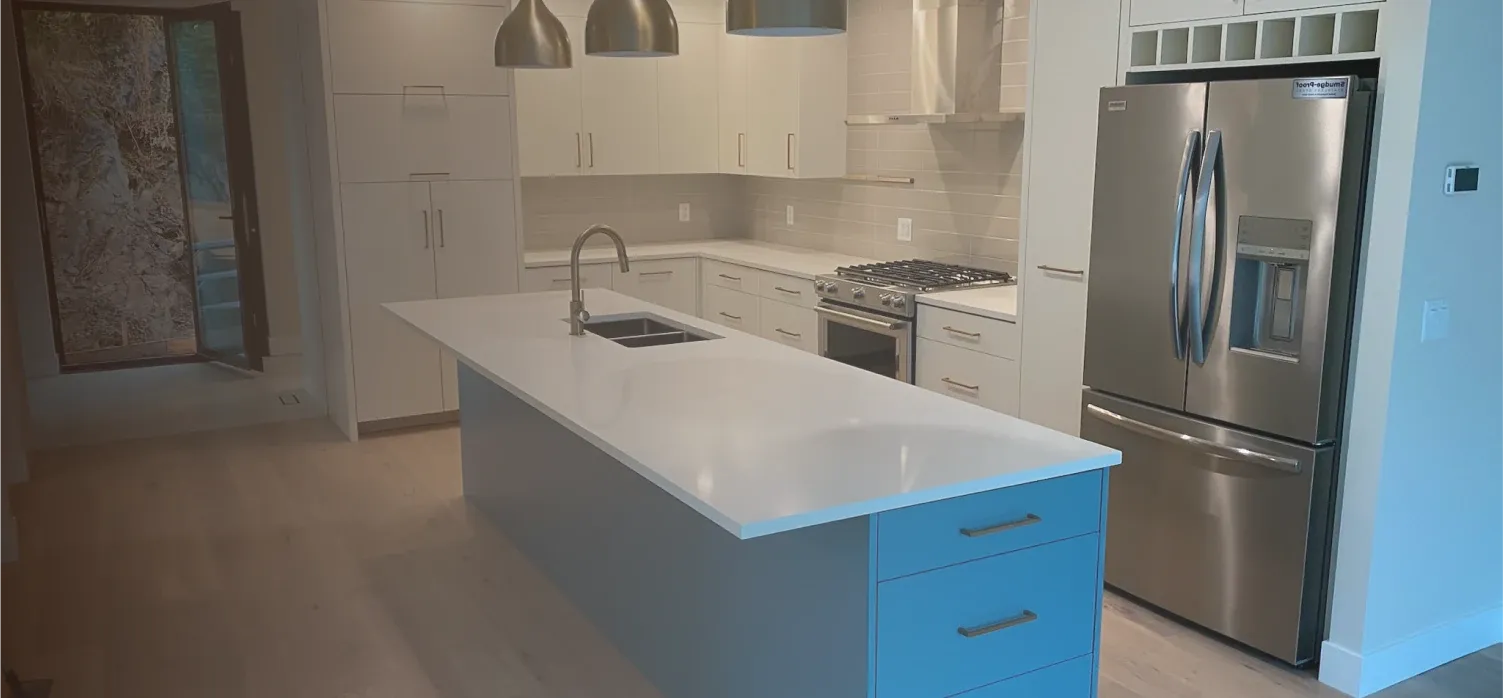 Custom-built kitchen by Steinegg Cabinets in Nelson, BC