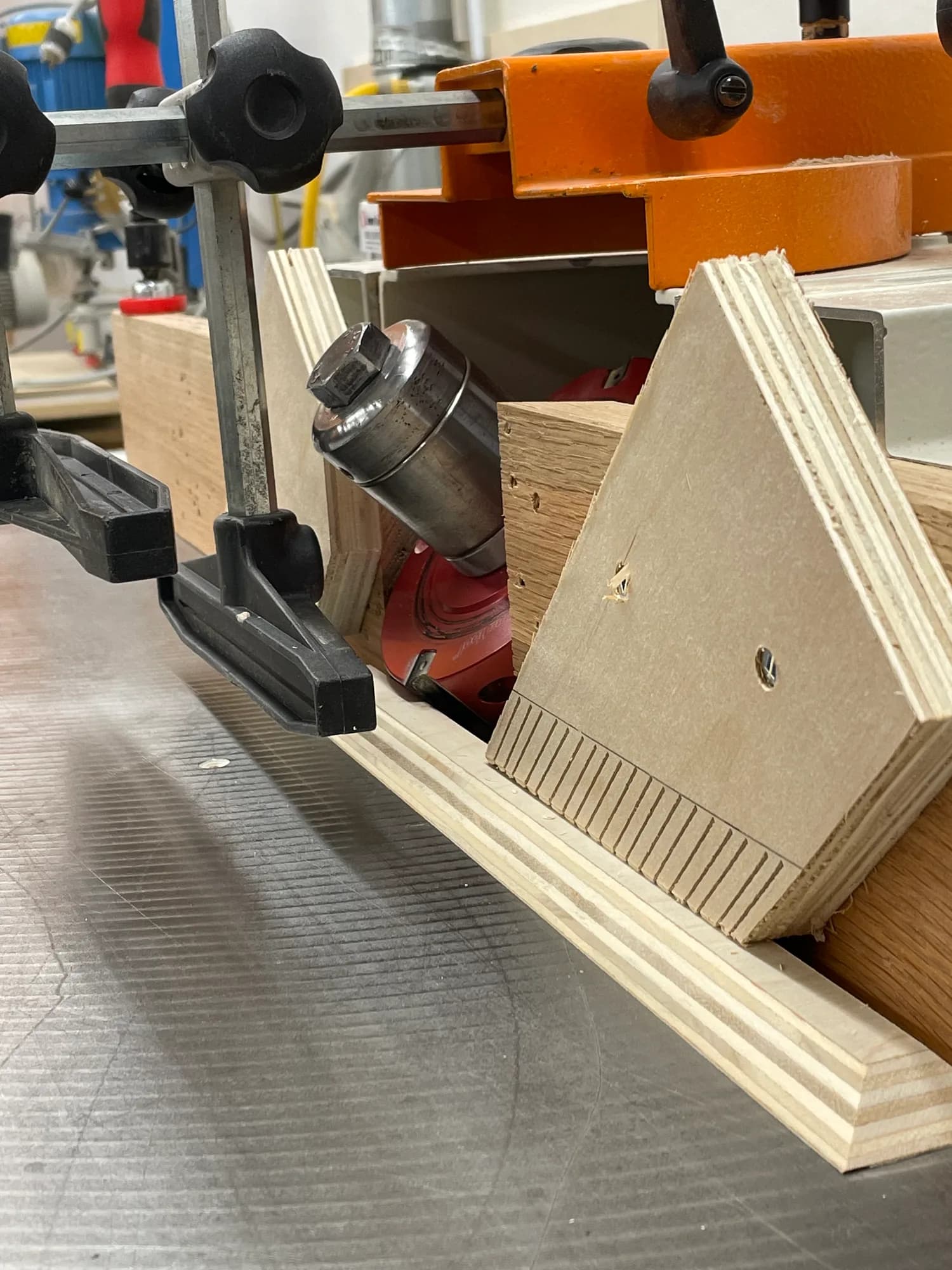 Material storage and cut panels